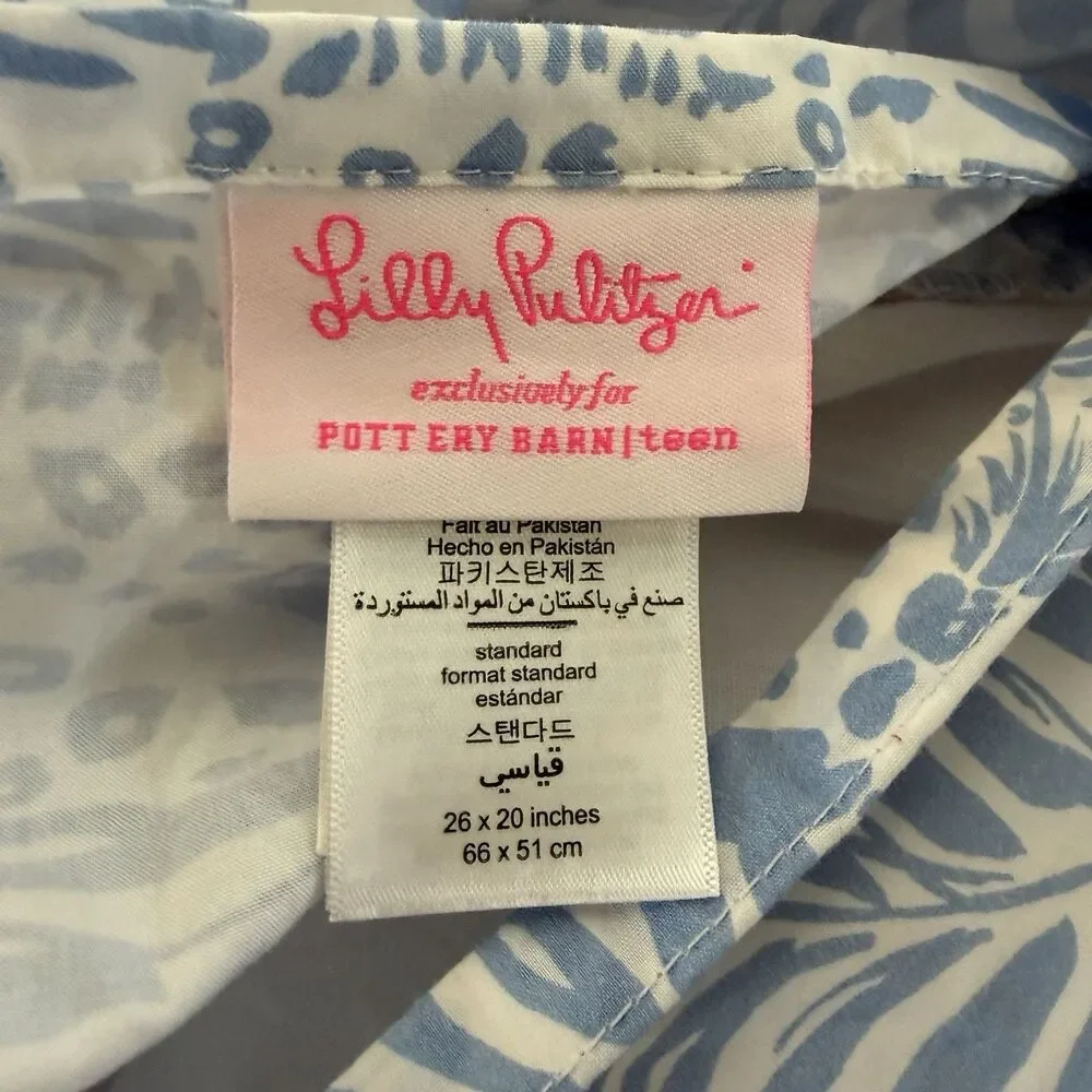 Lilly Pulitzer Pottery Barn Isla De CoCo Queen Shams Comforter Floral Reversible
